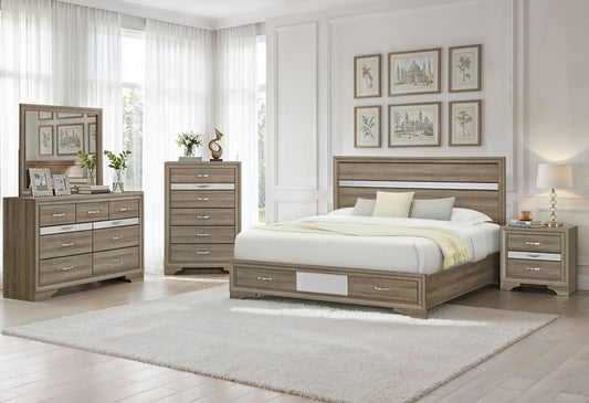 Seville - Full Bed - Brown / Natural