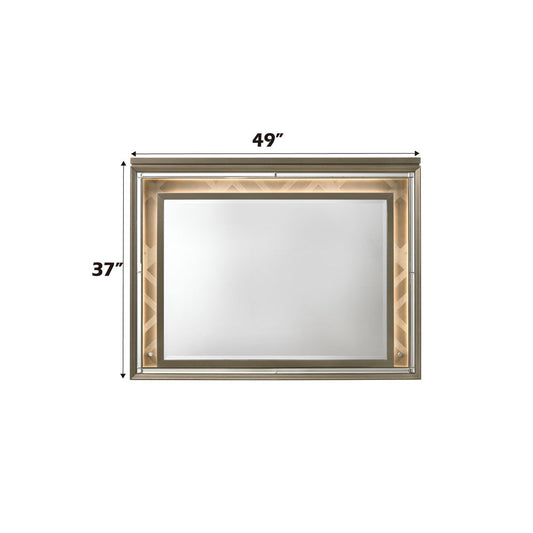 Skylar - Mirror With LED - Dark Champagne