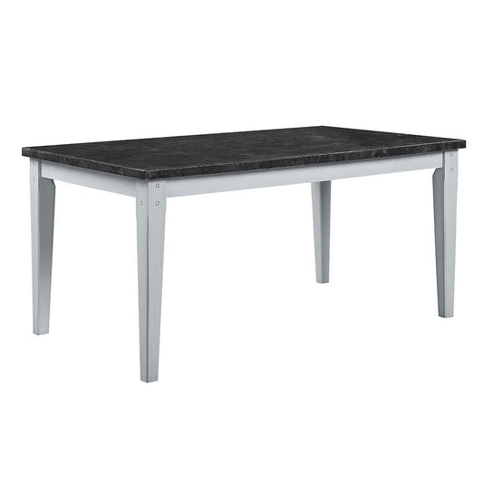 Lanton - Dining Table - Natural Marble & Antique White