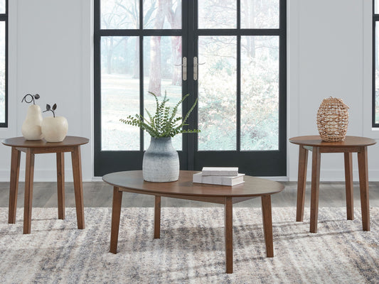 Gordonay - Occasional Table Set (Set of 3) - Brown
