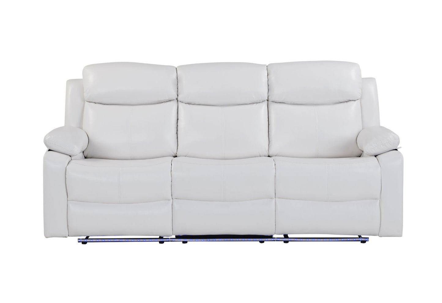 U6026 - Reclining Sofa With LED - White