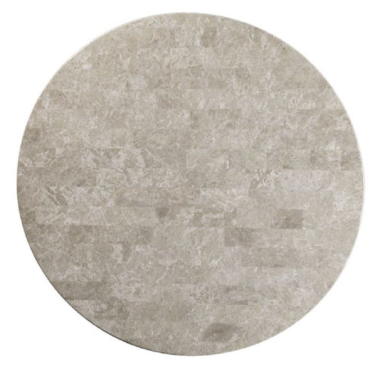 Karsen - Dining Table With Marble Top - Natural Marble Top & Rustic Oak