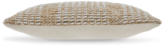 Hathby - Pillow (Set of 4) - Tan / White