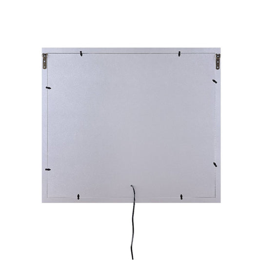 Noralie - 28" X 32" Accent Mirror - Mirrored & Faux Diamonds