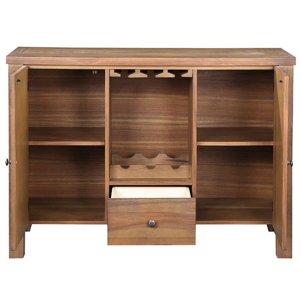Pascaline - Server - Rustic Brown & Oak