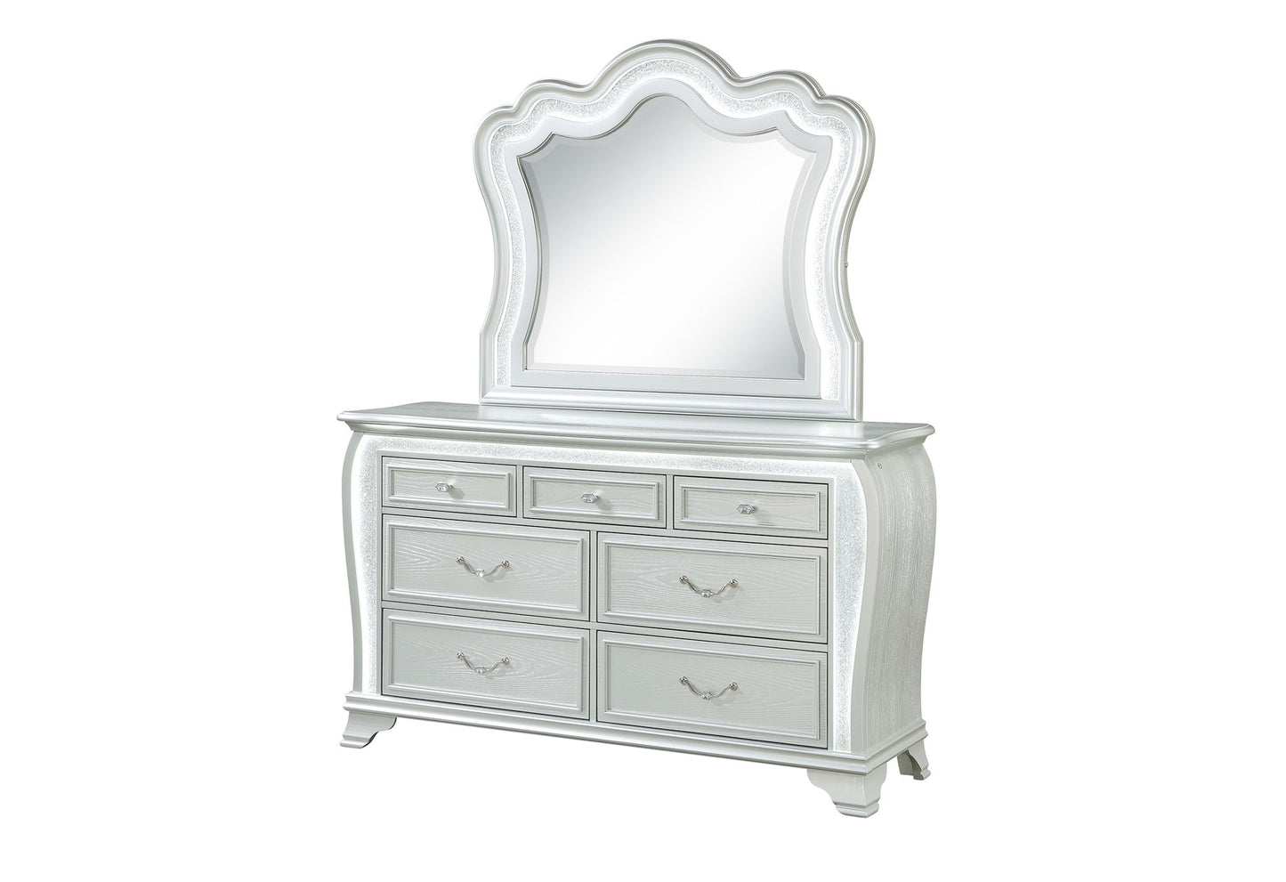 Aria - Mirror With LED - Silver