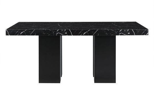 D03 - 5 Piece Dining Room Set (Dining Table And 4 Dining Chairs) - Black