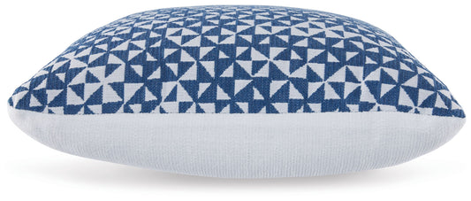 Jaycott Next-Gen Nuvella - Indoor/Outdoor Pillow (Set of 4) - Blue / White