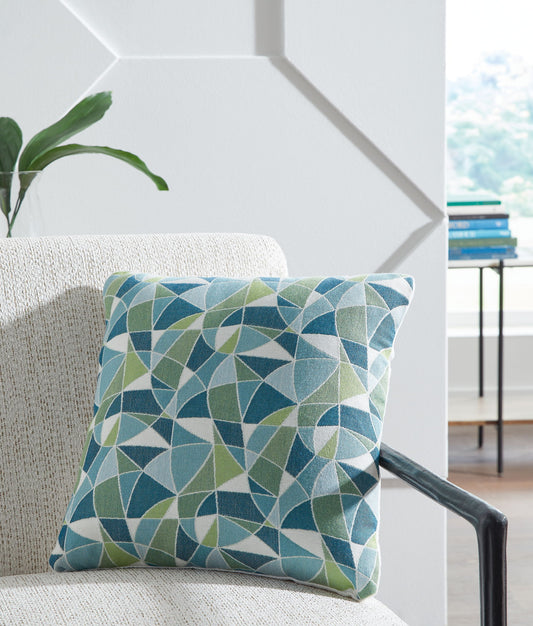 Seanow Next-Gen Nuvella - Indoor/Outdoor Pillow (Set of 4) - Green / Turquoise / White