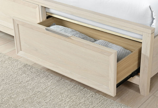 Mariah - 5 Piece Queen Bedroom Set (Bed, Dresser & Mirror, Nightstand, Chest) - Beige