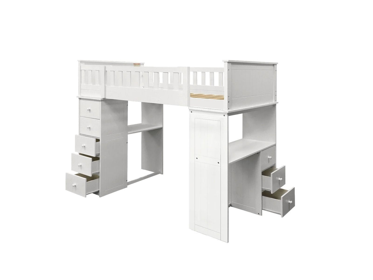Willoughby - Twin Loft Bed - White