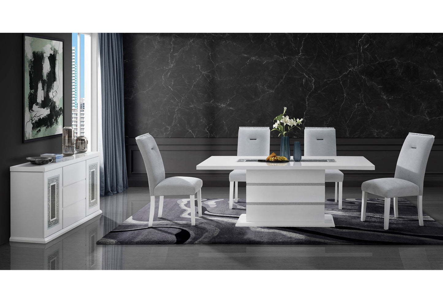 Monaco - Bar Stool New - Light Gray / White
