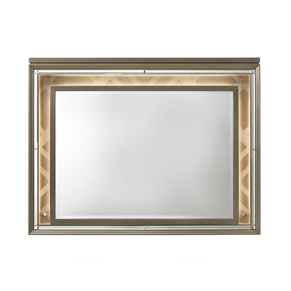 Skylar - Mirror With LED - Dark Champagne