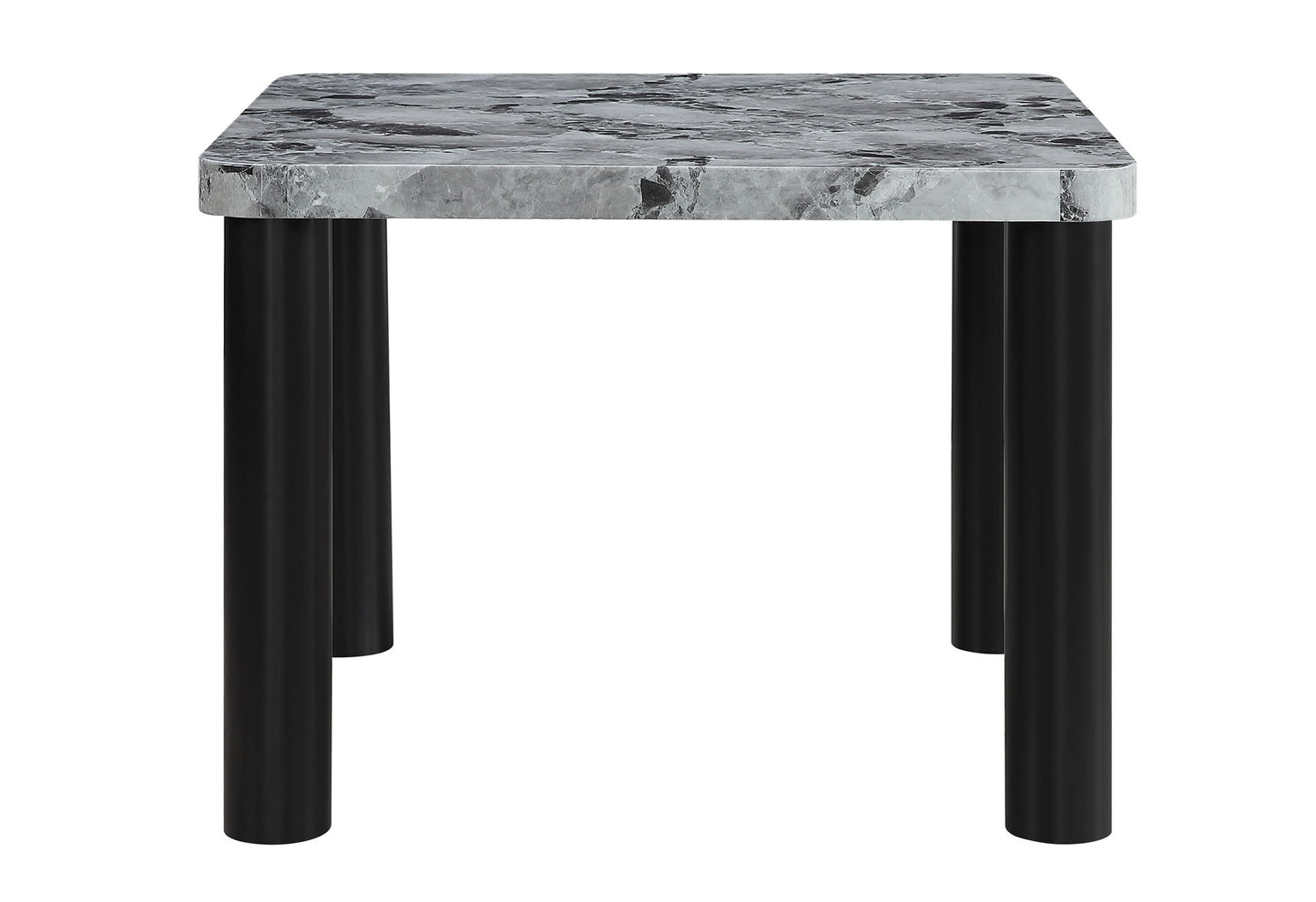 D5473 - 5 Piece Dining Room Set (Bar Table And 4 Bar Stools) - Black / Gray