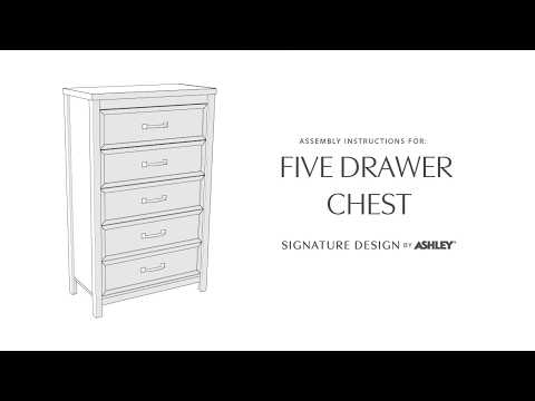 Kerisden - Five Drawer Chest - White / Brown