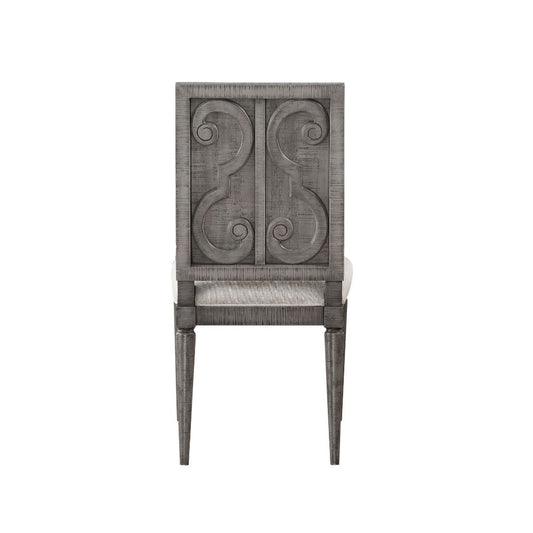 Artesia - Side Chair (Set of 2) - Beige Fabric & Salvaged Natural