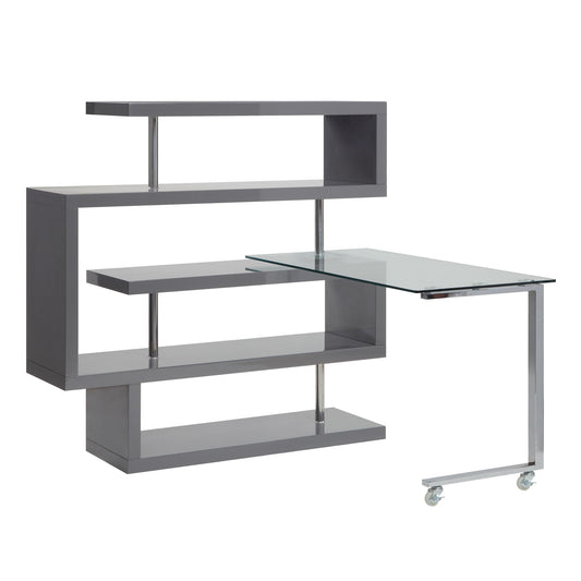 Buck II - Writing Desk With Bookshelf