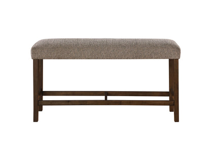 D4355 - 6 Piece Dining Room Set (Bar Table With 4 Bar Stools And Bench) - Dark Brown