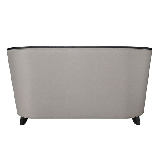 Zemocryss - Loveseat With 2 Pillows - Beige Fabric