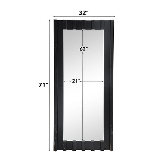 Dara - Floor Mirror - Black