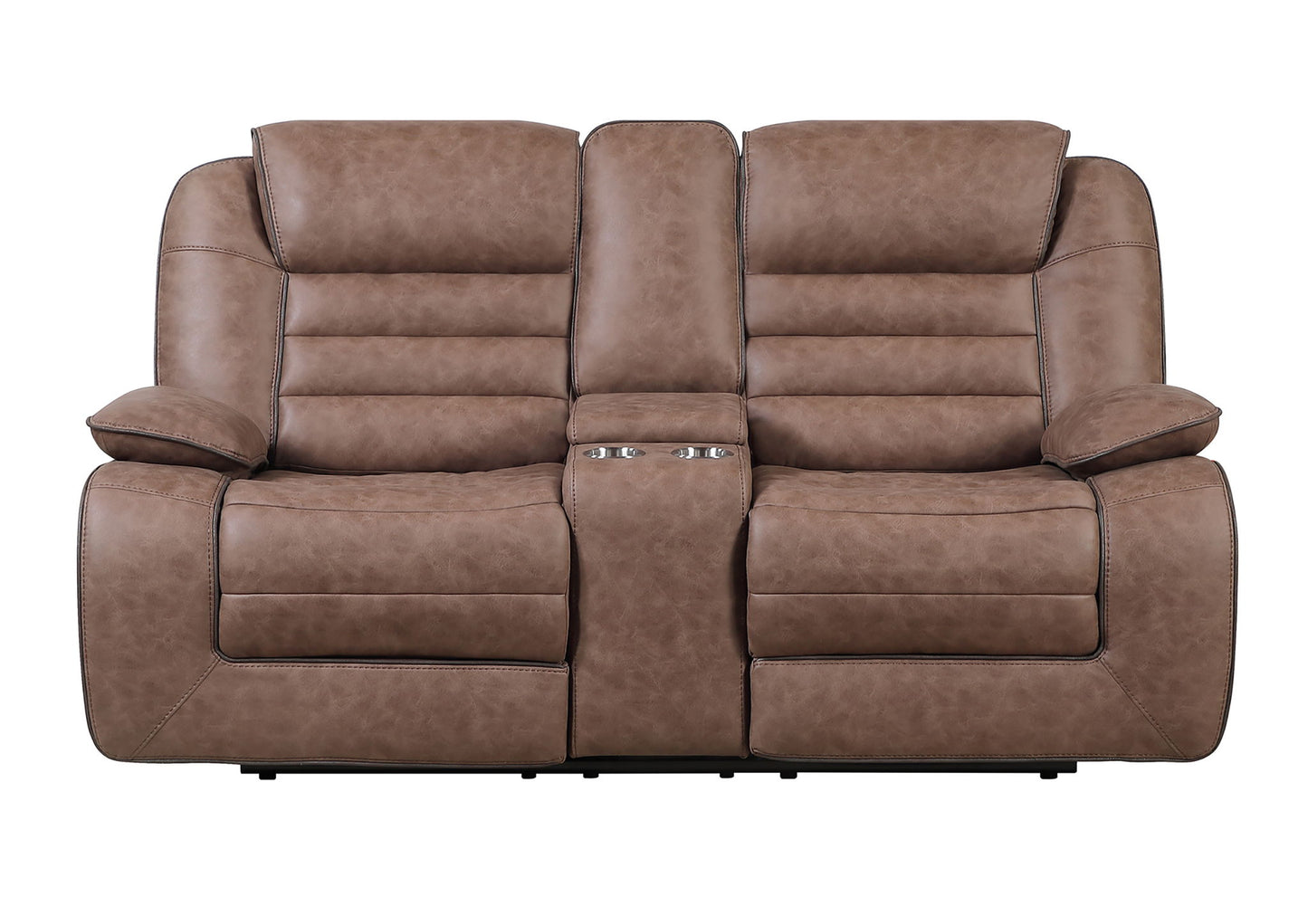 U2250 - Reclining Sofa / Console Reclining Loveseat / Glider Recliner - Brown
