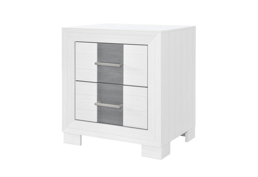 Optimus - Nightstand - White / Gray
