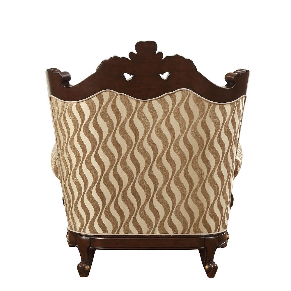 Shalisa - Chair With 2 Pillows (Same Lv01587) - Fabric & Walnut