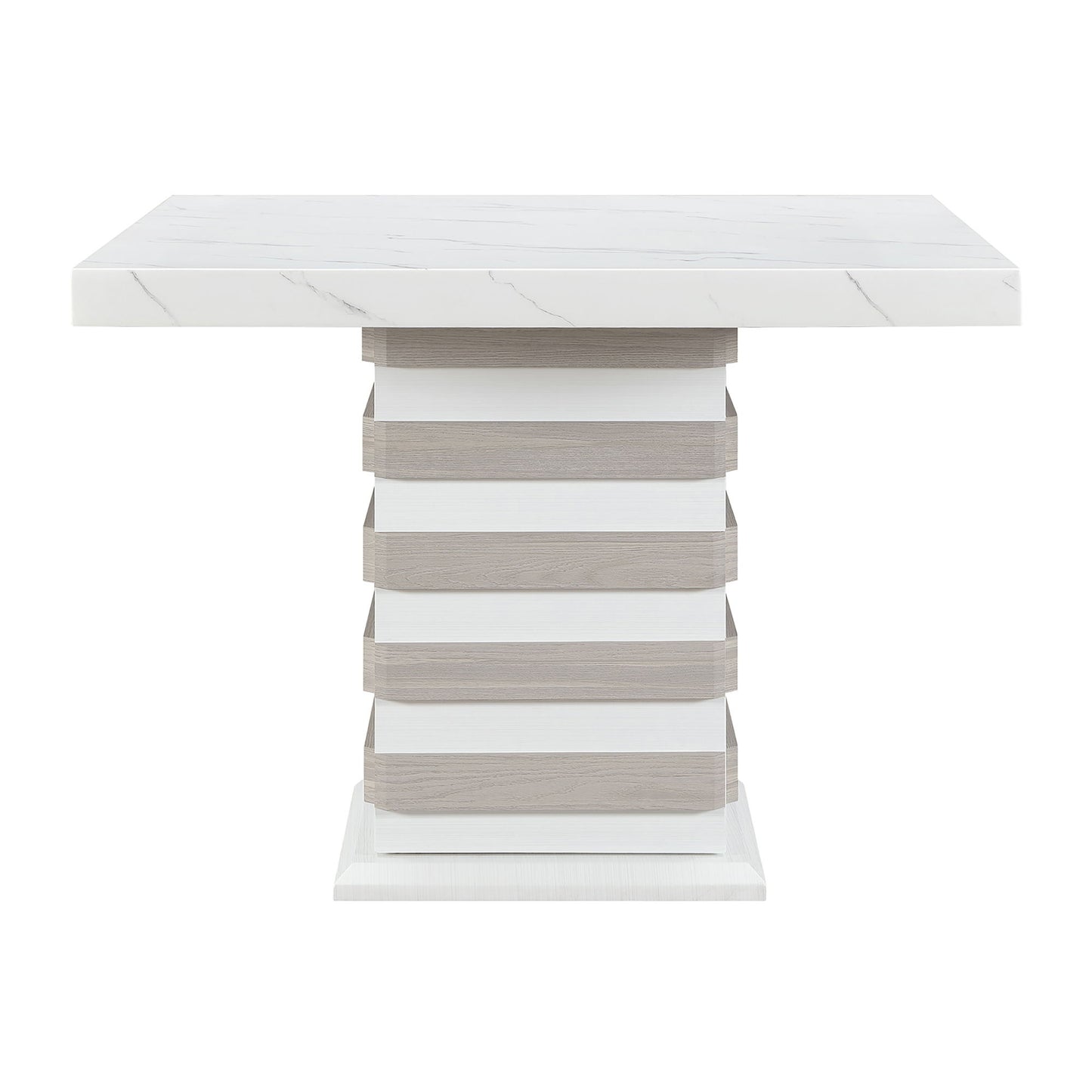 D2507 - Bar Table With Hidden Storage In The Base - White