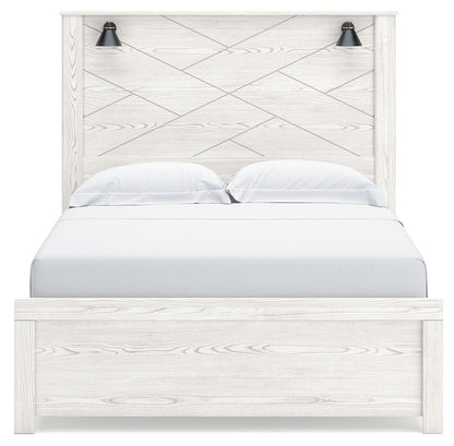 Gerridan - Panel Bed With Sconces