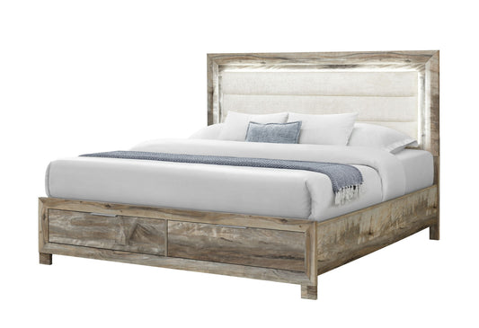 Callie - Queen Bed With Storage - Brown