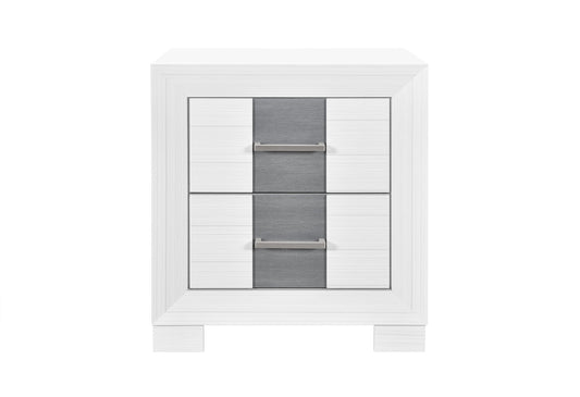 Optimus - Nightstand - White / Gray