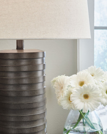Neilett - Poly Table Lamp (Set of 2) - Antique Brown