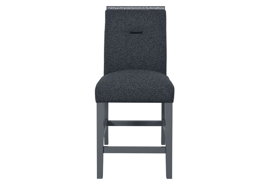 Monaco - 5 Piece Dining Room Set (Bar Table And Four Bar Stools) - Dark Gray