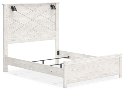 Gerridan - Panel Bed With Sconces