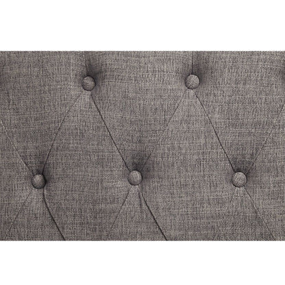 Florian - Sofa With 4 Pillows - Gray Fabric & Antique White