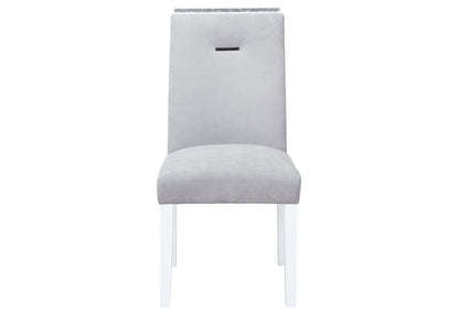 Monaco - 5 Piece Dining Room Set (Dining Table And Four Dining Chairs) - Light Gray / White
