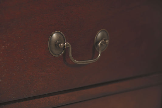 Alisdair - Two Drawer Night Stand - Reddish Brown