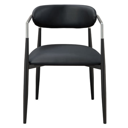 Jaramillo - Arm Chair (Set of 2) - Black Leatherette