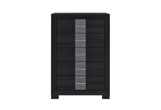 Optimus - 5 Piece Queen Bedroom Set - Black