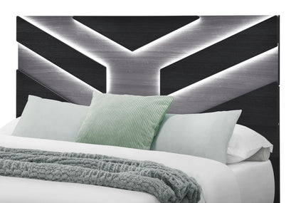 Optimus - Full Bed With LED - Black
