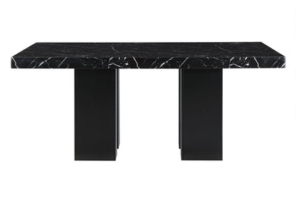 D03 - 5 Piece Dining Room Set (Dining Table And 4 Dining Chairs) - Black