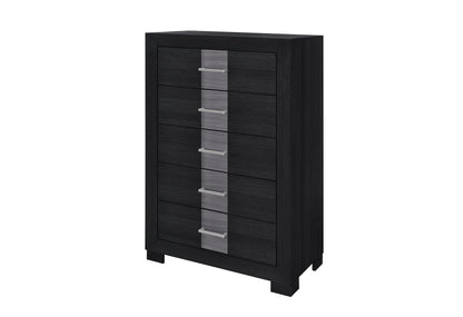 Optimus - 5 Piece King Bedroom Set - Black