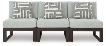 Beachloft - 3-Piece Outdoor Sectional - Black / Gray