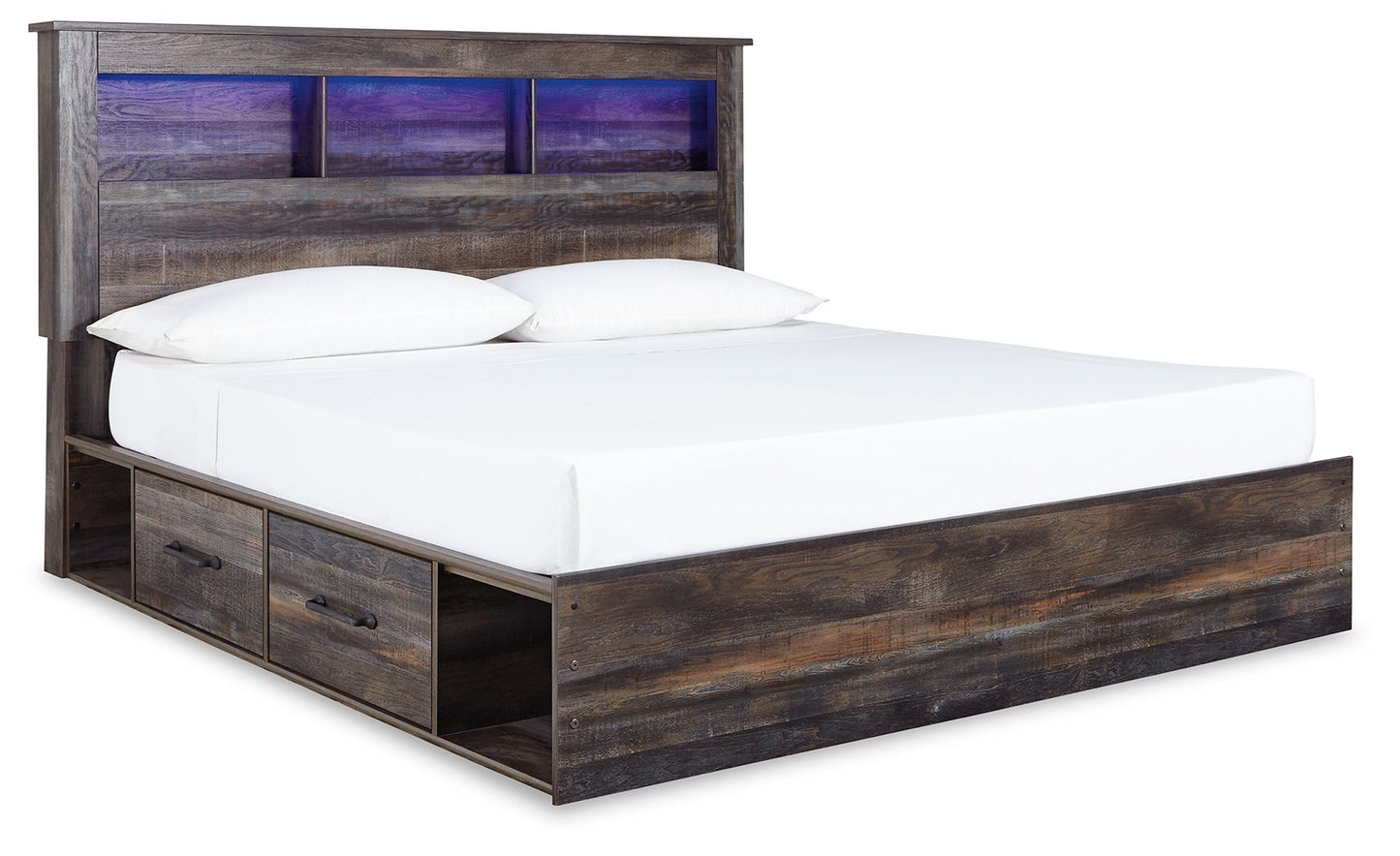Drystan - Panel Bookcase Bed