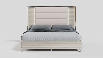 Zambrano - 6 Piece Queen Bedroom Set With Vanity Set - White