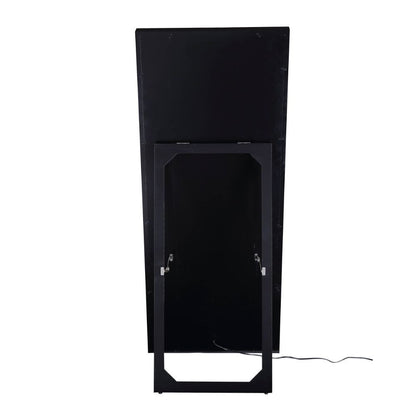 Noralie - 63" X 26" Floor Mirror - Mirrored & Faux Diamonds