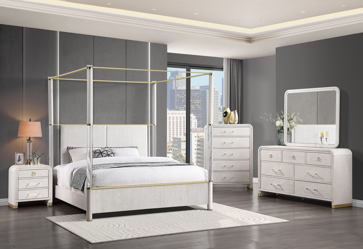 Malmo - 5 Piece Queen Bedroom Set - Oak