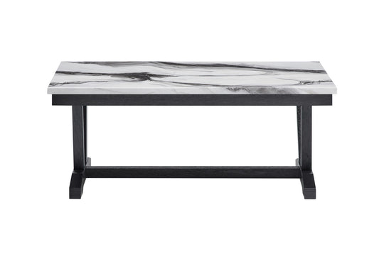 T1319 - Coffee Table - Black / White