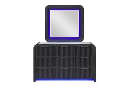 Beckett - Dresser With LED - Black / White