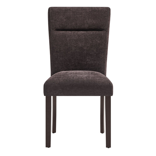 D8212 - 7 Piece Dining Room Set (Dining Table With 6 Dining Chairs) - Dark Brown